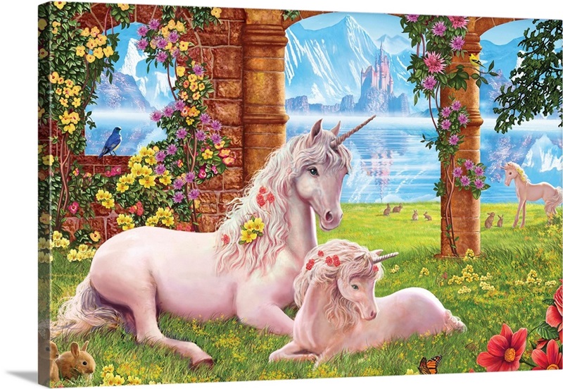 Beautiful Waterfall & Unicorn Diamond Painting