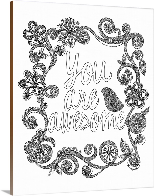 You Are Awesome Wall Art, Canvas Prints, Framed Prints, Wall Peels