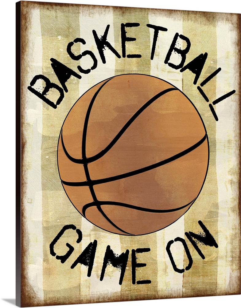 Basketball Game On Graphic Art
