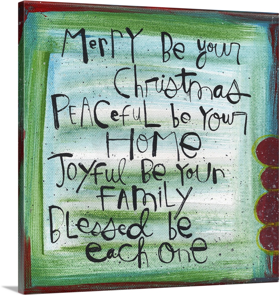 A joyful Christmas blessing, handwritten in fun and whimsical text.