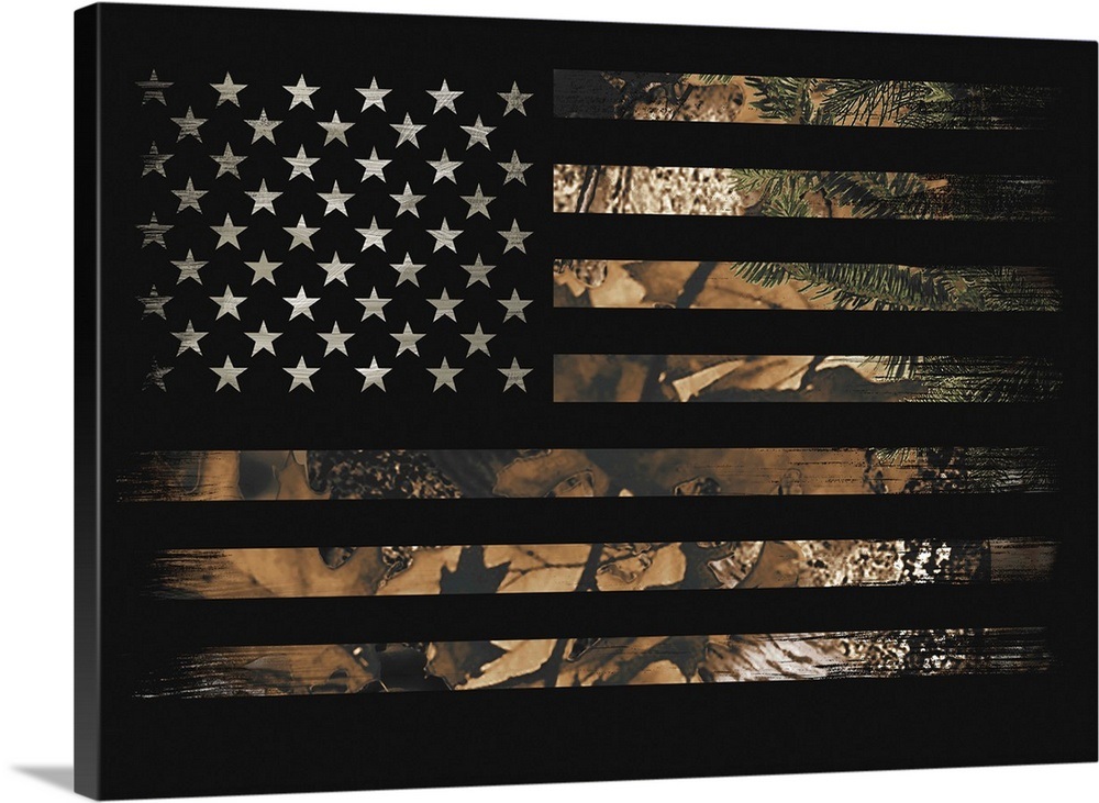 Camo Flag Wall Art, Canvas Prints, Framed Prints, Wall Peels | Great