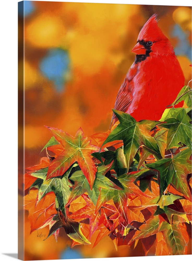 Cardinal Tree | 4x4 Canvas