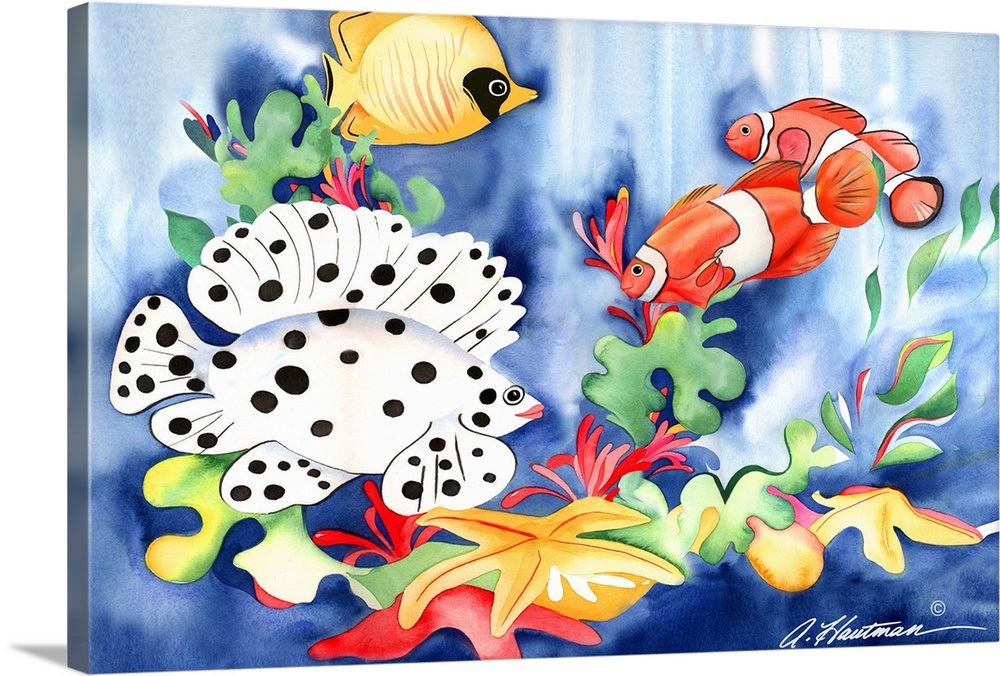 Coral Reef Wall Art, Canvas Prints, Framed Prints, Wall Peels Great