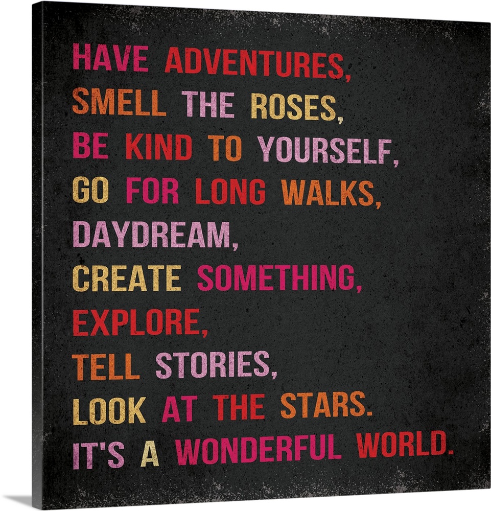 Have Adventures pink red distressed