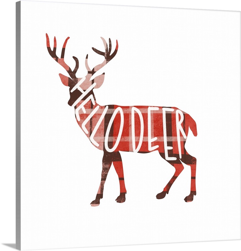Hello Deer Wall Art, Canvas Prints, Framed Prints, Wall Peels Great