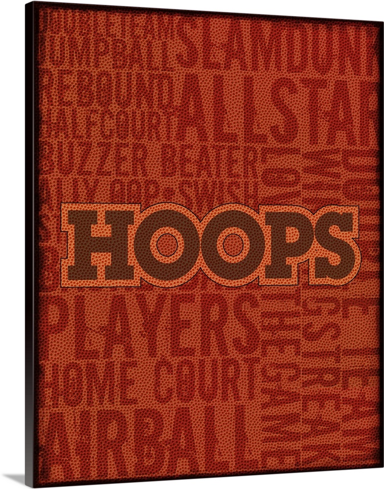 Hoops Typography Art