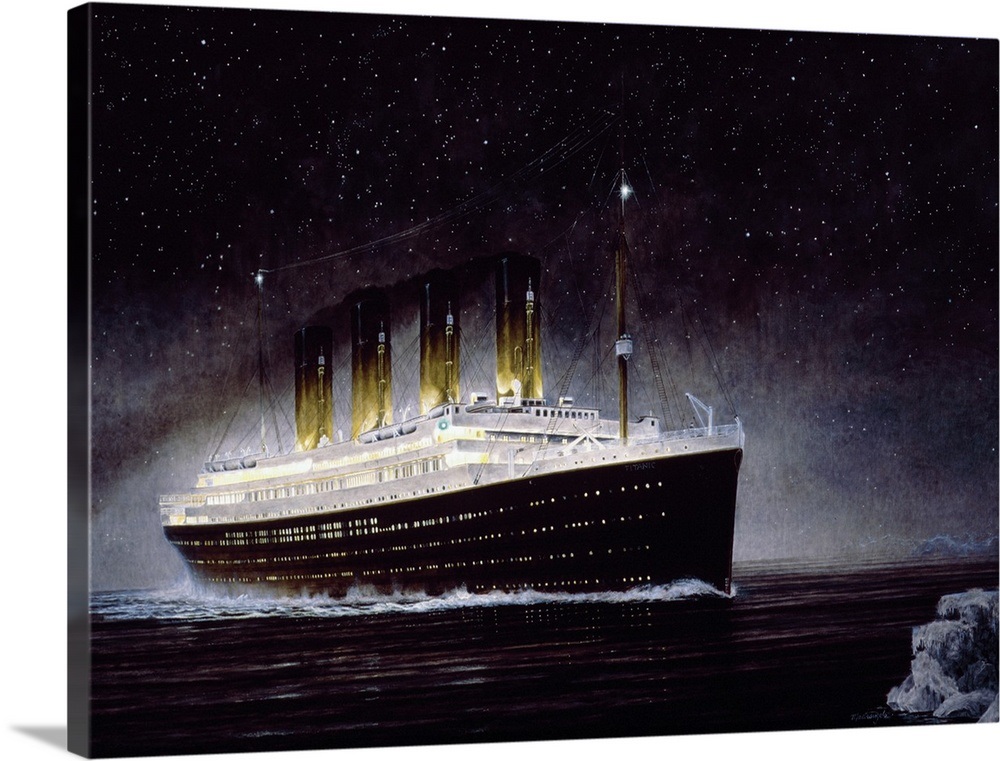 RMS Titanic Night Wall Art, Canvas Prints, Framed Prints, Wall Peels