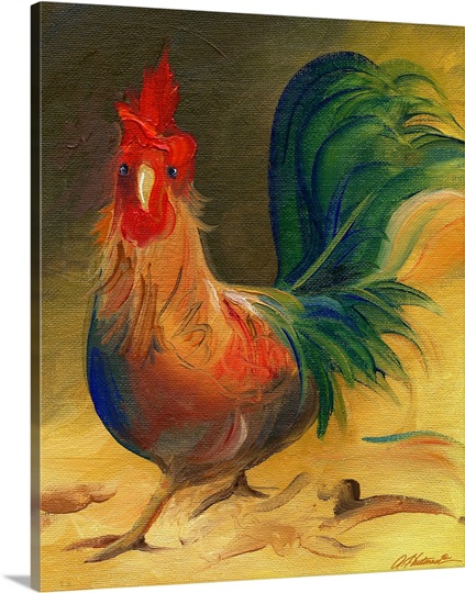 Rockin Rooster Photo Canvas Print | Great Big Canvas