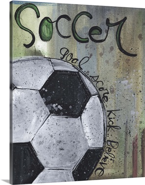 Soccer Ball Wall Art, Canvas Prints, Framed Prints, Wall Peels | Great ...