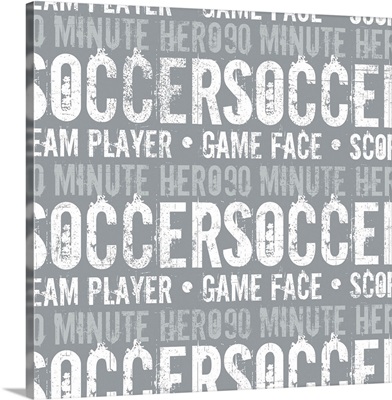 Soccer Typography Art