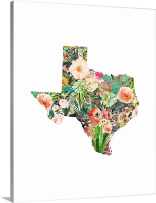 Texas Floral Collage III