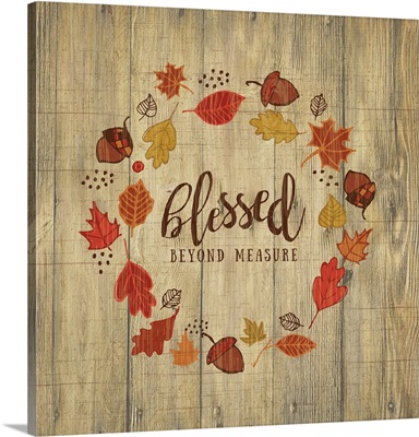 Thanks Living Blessed Wreath