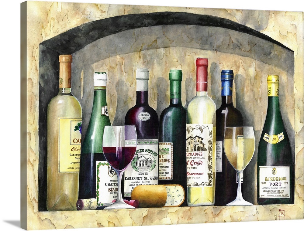 Vintage Wine Wall Art, Canvas Prints, Framed Prints, Wall Peels | Great ...