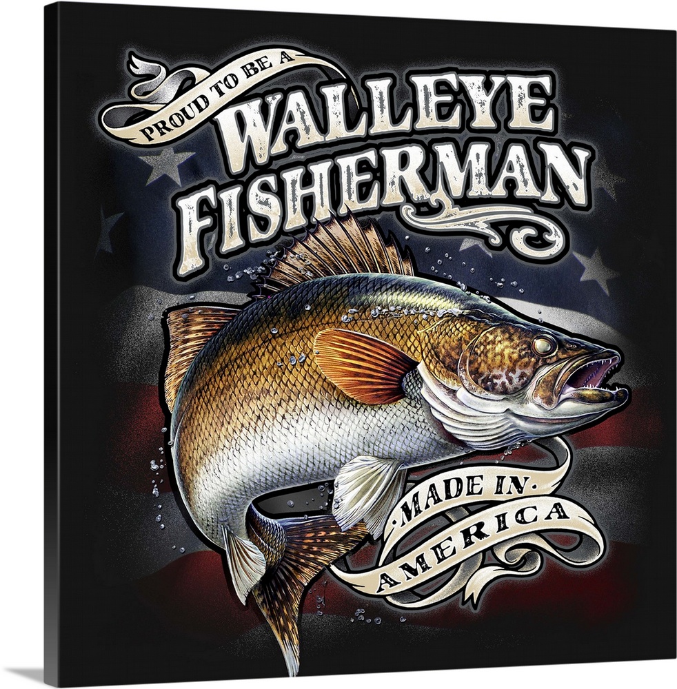 Walleye fisherman made in America