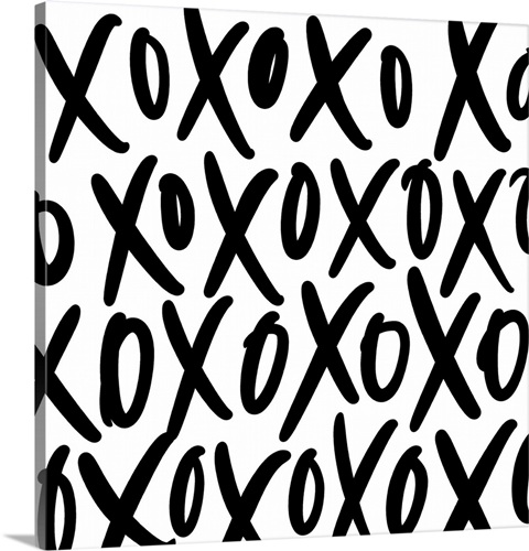 XoXo Stretched Canvas Print