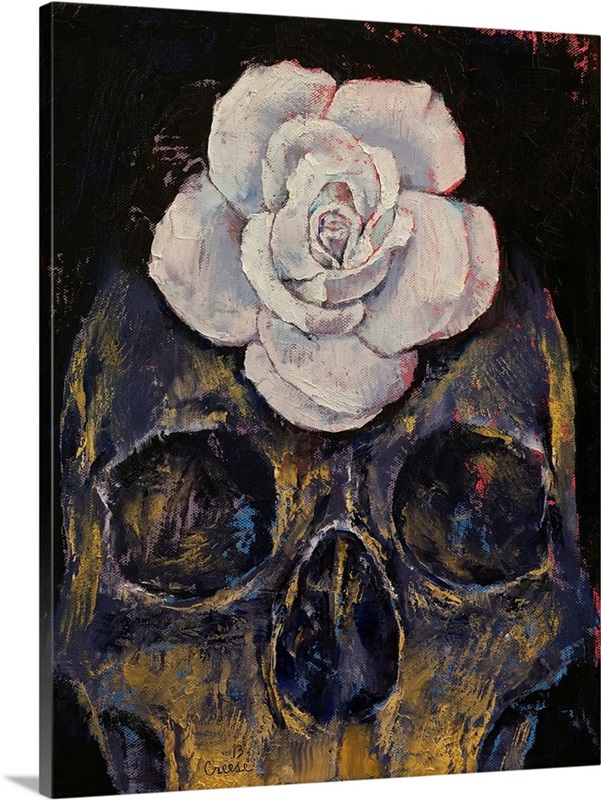 Dusty Rose - Skull Wall Art, Canvas Prints, Framed Prints, Wall Peels ...