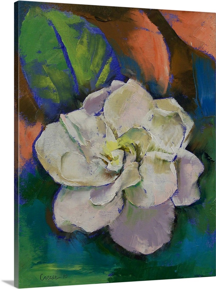 Gardenia Flower Wall Art, Canvas Prints, Framed Prints, Wall Peels