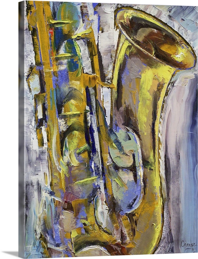 Jazz Sax Wall Art, Canvas Prints, Framed Prints, Wall Peels Great Big