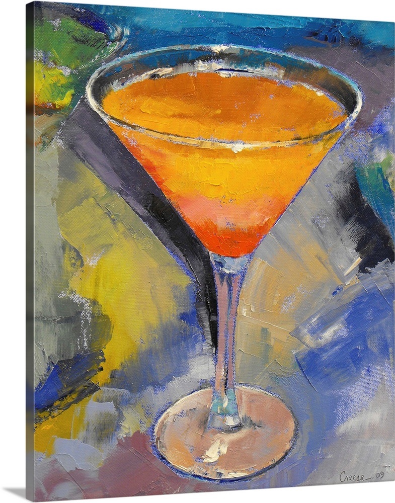 Mango Martini Painting Wall Art, Canvas Prints, Framed Prints, Wall Peels Great Big Canvas