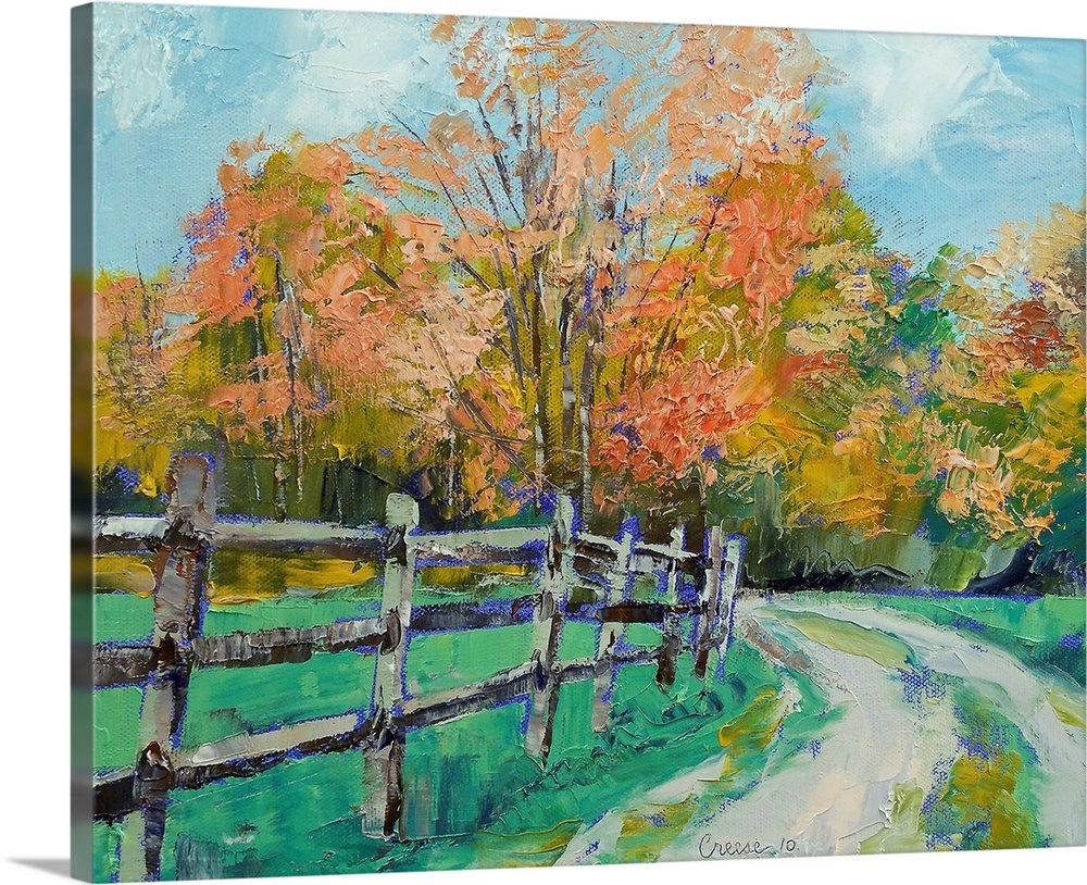 Old Country Road Wall Art, Canvas Prints, Framed Prints, Wall Peels