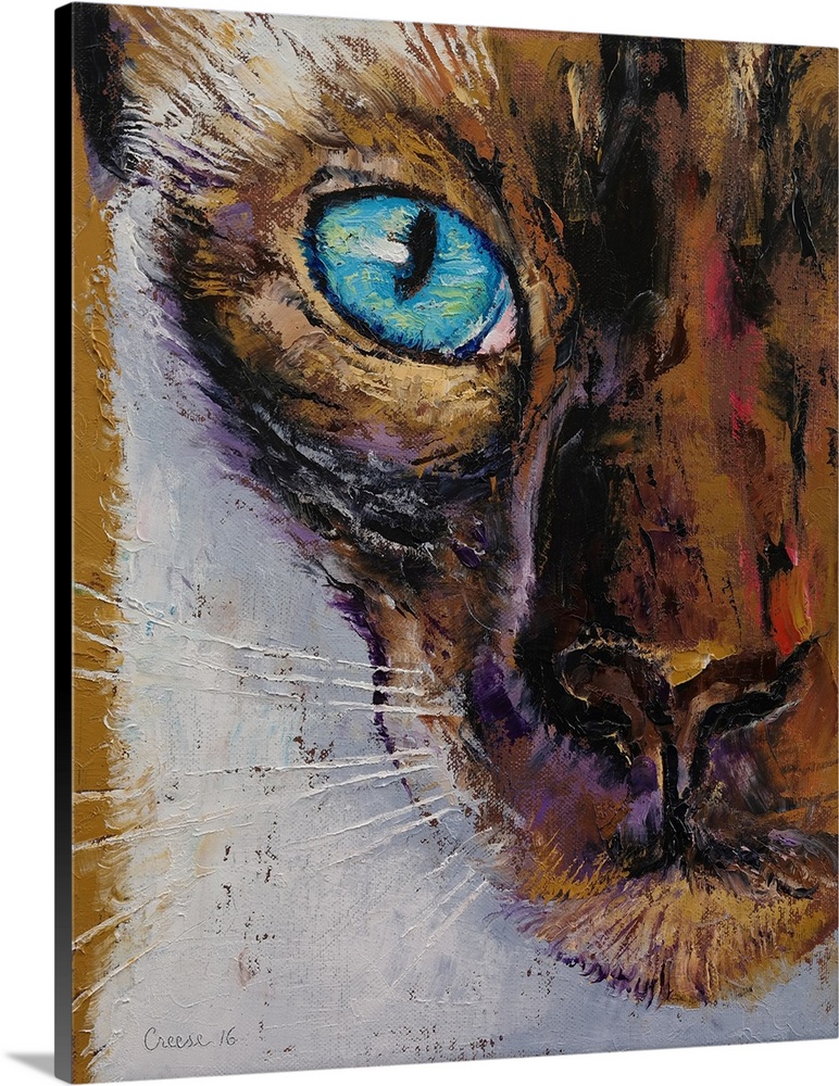 Siamese Cat Painting