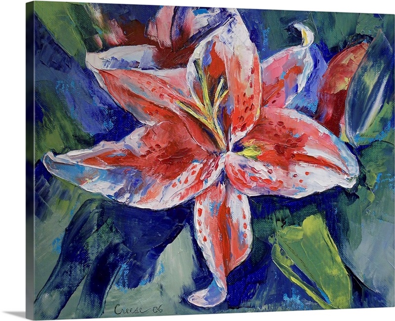 Tiger Lily | Large Metal Print Wall Art | Great Big Canvas