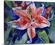 image thumbnail of Original oil on canvas painting by American artist Michael Creese. This painting features a blooming flower with textured ...