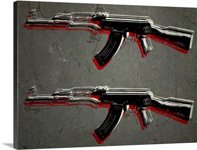 AK47 Assault Rifle Pop Art