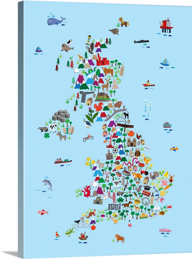 Animal Map of Great Britain