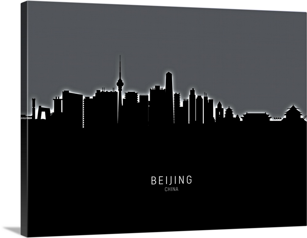 Skyline of Beijing, China.