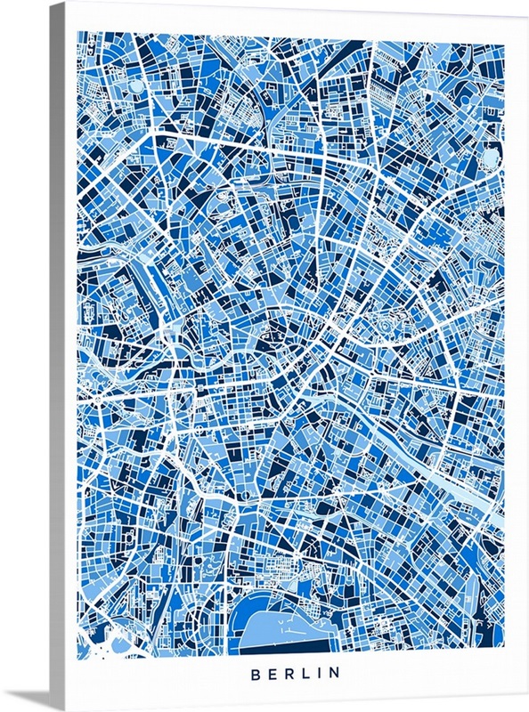 Berlin Germany City Map | Great Big Canvas