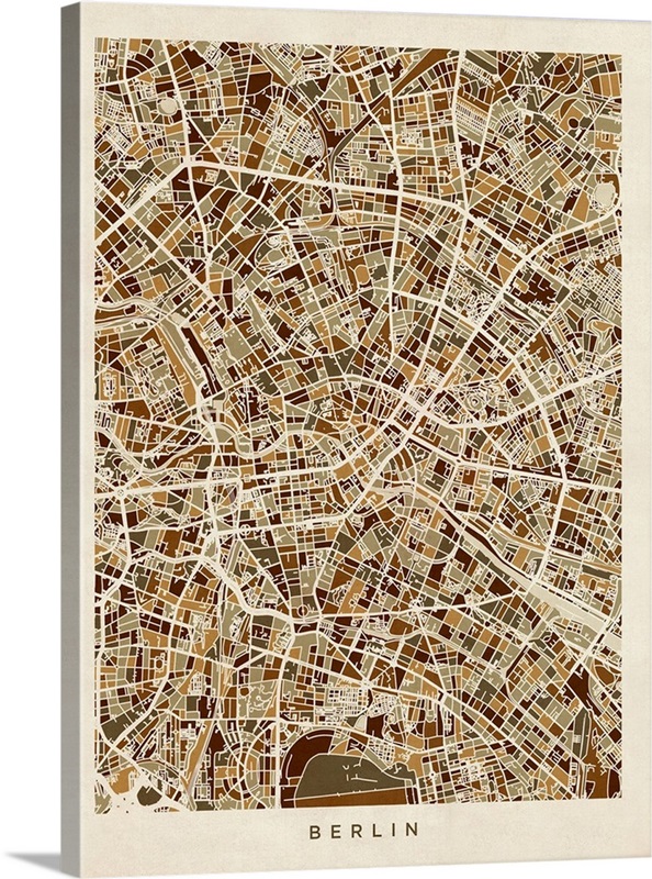 Berlin Germany City Map | Great Big Canvas