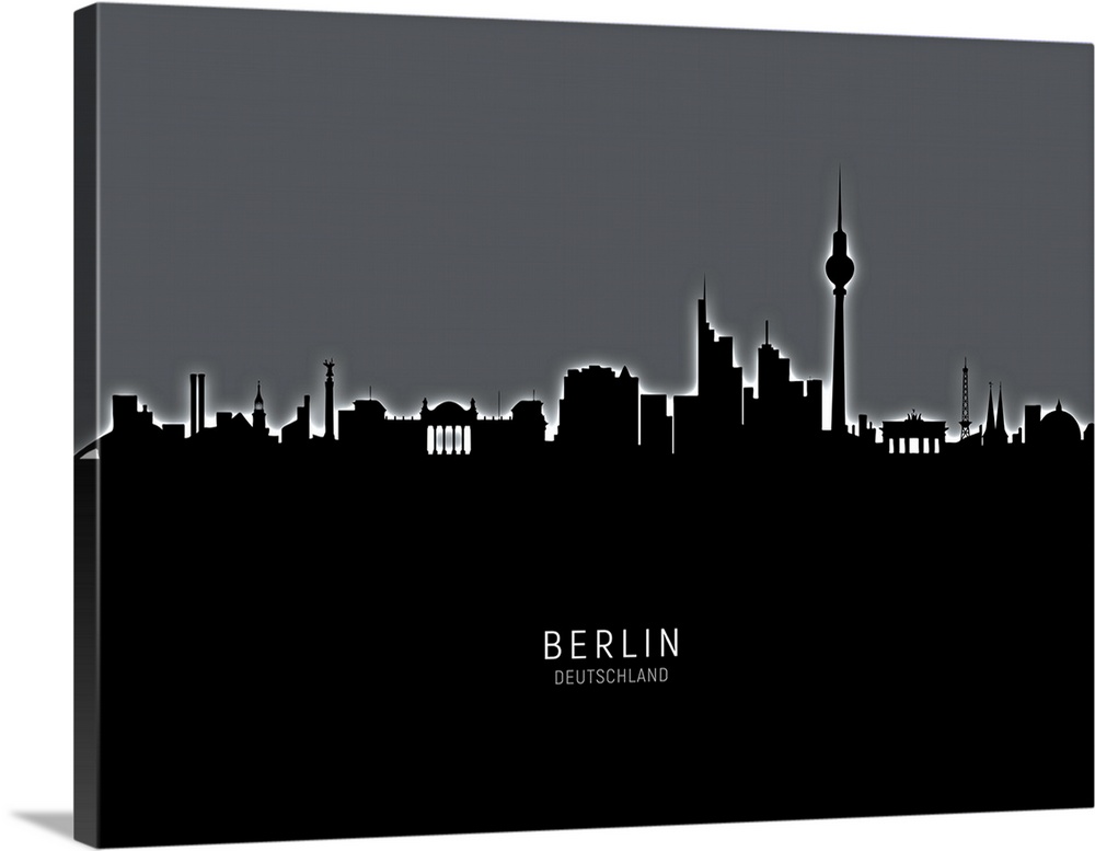 Skyline of Berlin, Germany.