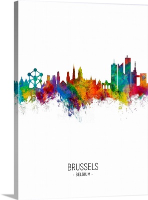 Brussels Belgium Skyline