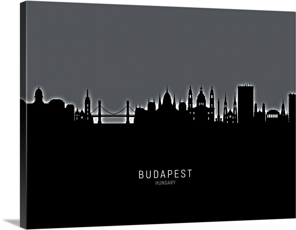 Skyline of Budapest, Hungary .