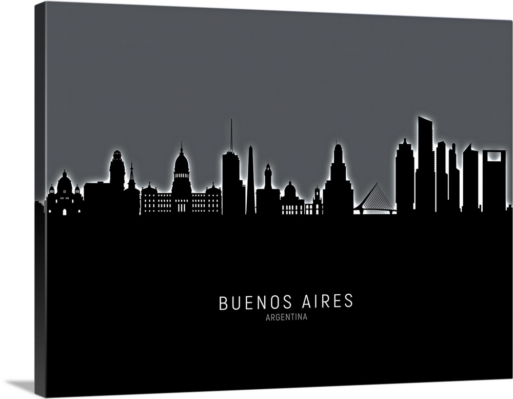 Skyline of Buenos Aires, Argentina.
