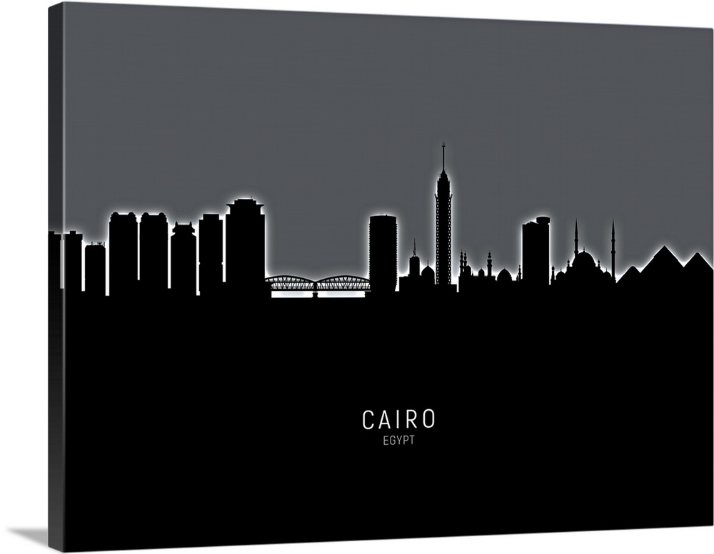 Skyline of Cairo, Egypt.