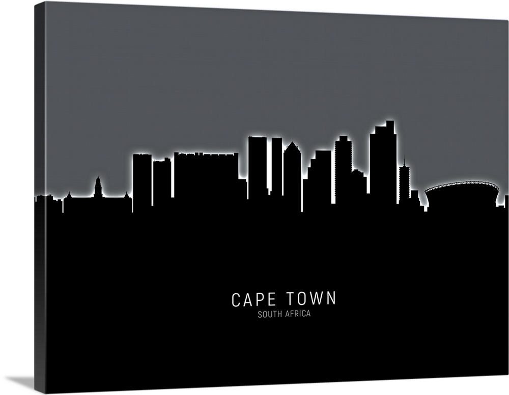 Skyline of Cape Town, South Africa.