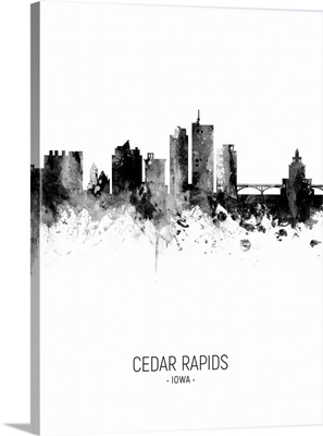 Cedar Rapids Iowa Skyline