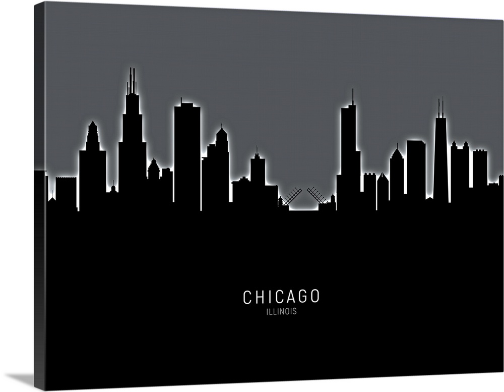 Skyline of Chicago, Illinois, United States.