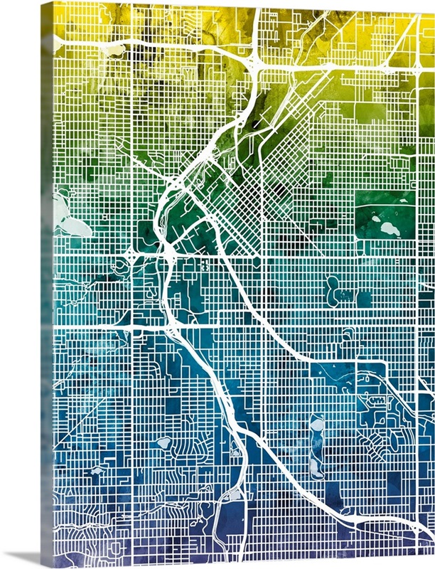 Denver Colorado Street Map | Great Big Canvas