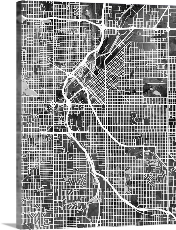 Denver Colorado Street Map | Great Big Canvas