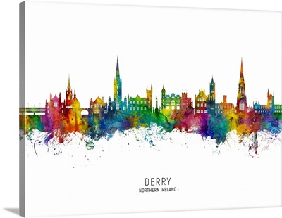 Derry Northern Ireland Skyline