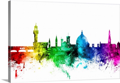 Florence Italy Skyline, Rainbow