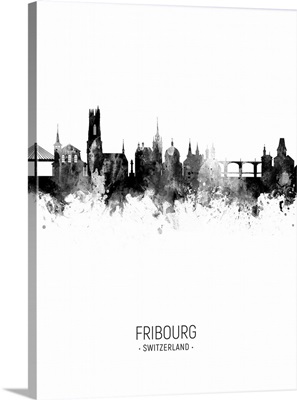 Fribourg Switzerland Skyline