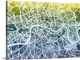 image thumbnail of Contemporary watercolor city street map of London.