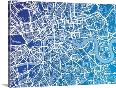London map blue