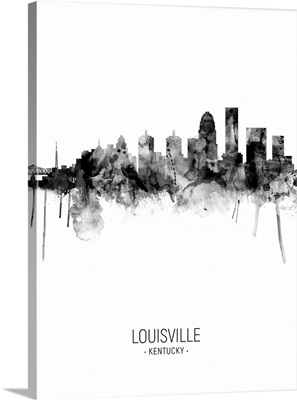 Louisville Kentucky City Skyline