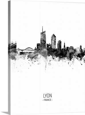 Lyon France Skyline