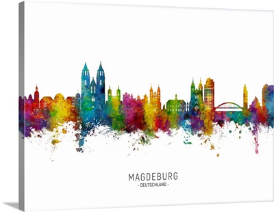 Magdeburg Germany Skyline
